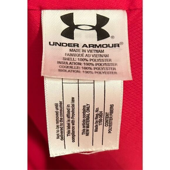 Vintage 1990s Under Armour Women’s Pink Puffer Fleece Lining Size XL. - Picture 6 of 10